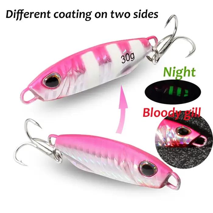 Leurre de pêche au gabarit en métal 10g 20g 30g 40g Shore Casting Swimbait cuillère Spiner Laser LAK