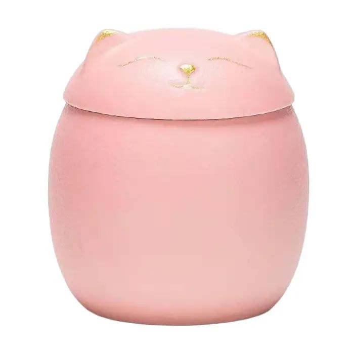 Urne funéraire en céramique pour animaux de compagnie, mignon chien/chat en forme de chien chat, urn