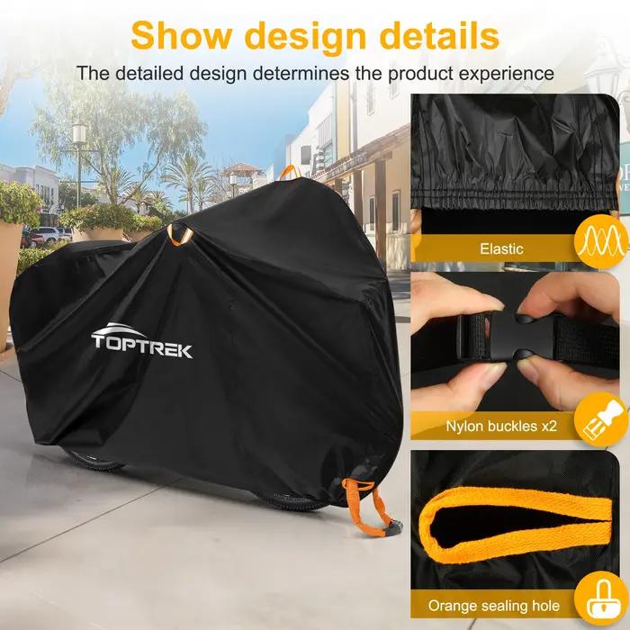 Toptrek housse de vélo 210D haute qualité protecteur de vélo polyvalent pluie neige poussière étanch
