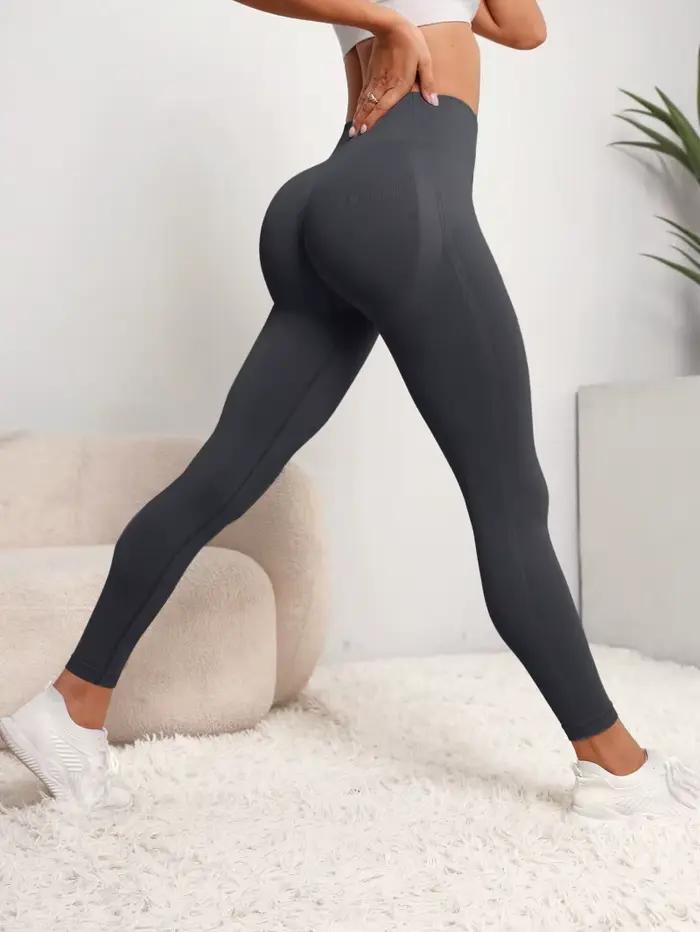Leggings de sport sans couture pour femmes, taille haute, push-up, yoga, vêtements de sport