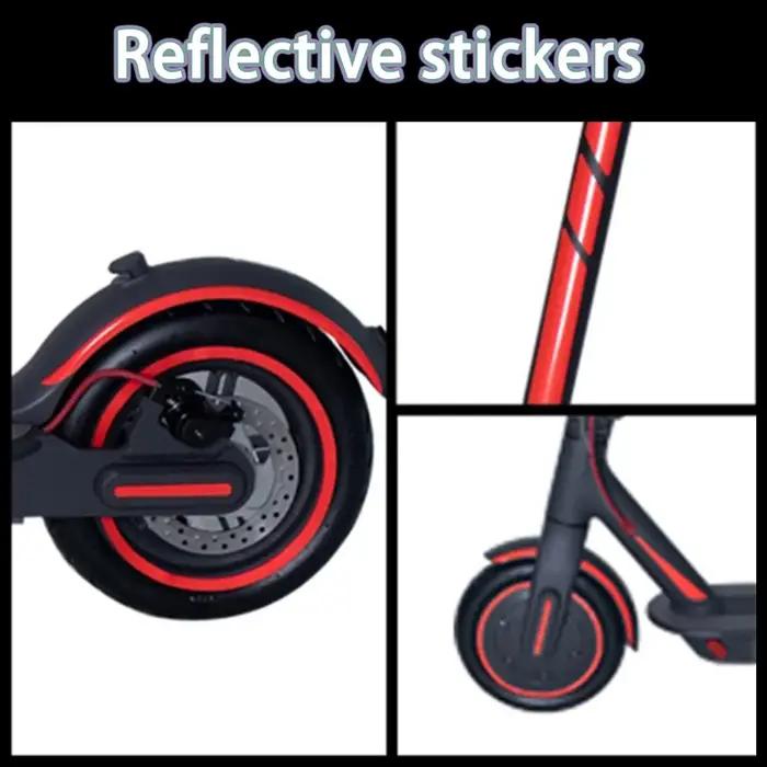 1 ensemble d'autocollants réfléchissants pour roues, bande réfléchissante pour pneus, pour XIAOMI M3