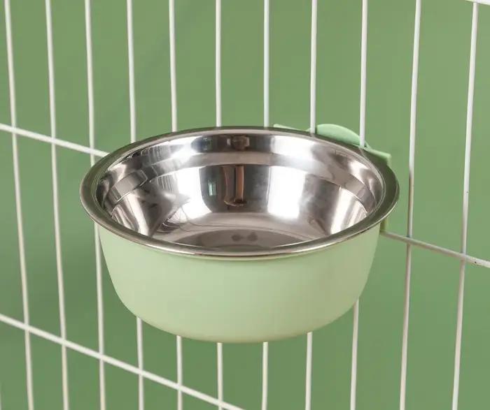 Bol pour chien, chenil amovible en acier inoxydable pour animaux de compagnie