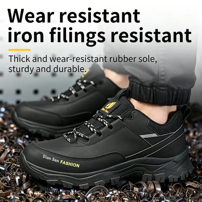 Chaussures de sécurité pour hommes, baskets de travail à bout en acier, chaussures d'hiver, bottes anti-perforation, résistantes à l'eau, antichoc, industrielles