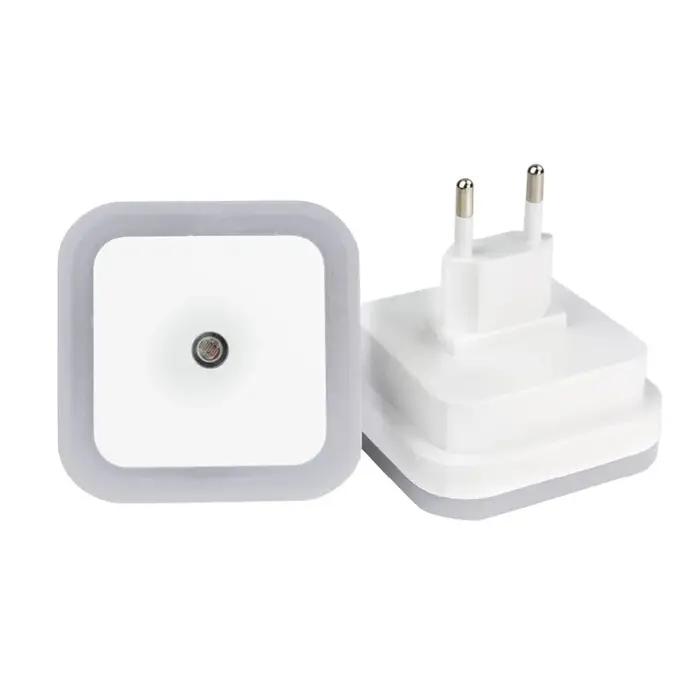 Capteur sans fil LED veilleuse prise ue US Mini veilleuses carrées pour bébé enfants salon chambre c