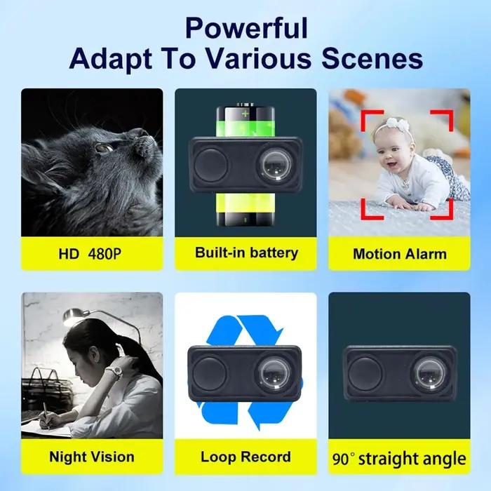 Caméra de sécurité 4k wifi sans fil surveillance à distance détection de mouvement protection intérieure surveillance animaux domestiques