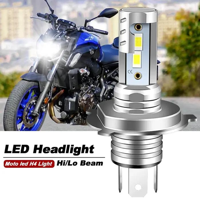 1 pièces pour Yamaha MT07 MT03 MT09 moto H4 H1S 9003 phare LED ampoules Hi/Lo 4800LM 6000K blanc CANbus Super lumineux