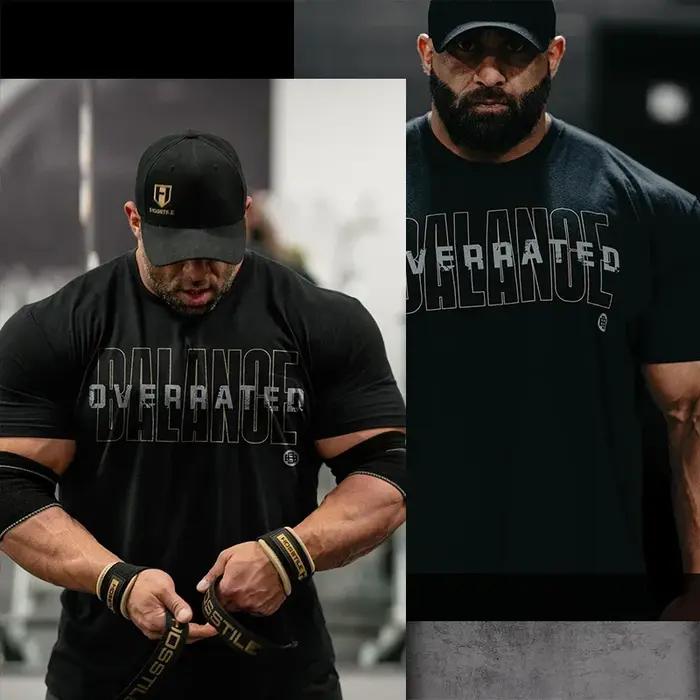 Vêtements de sport pour hommes - T-shirt ample et confortable en coton 100% de haute qualité