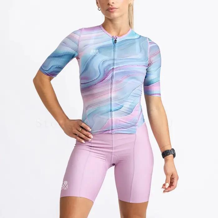 Combinaison de cyclisme à manches courtes pour femme Tres Pinas