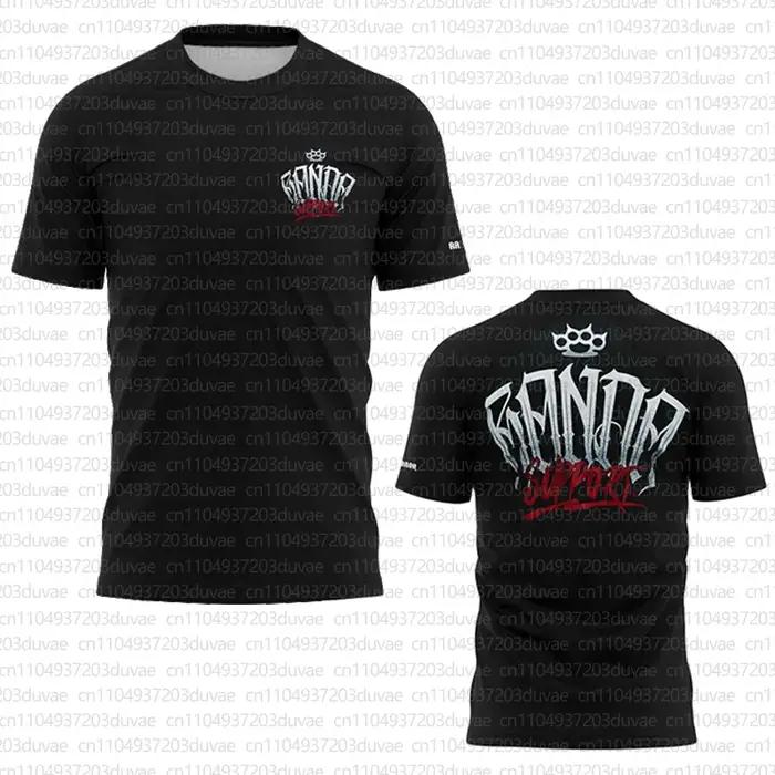 2025 boxe RANDA vêtements d'entraînement Fans été chemise respirante hommes femmes décontracté col r