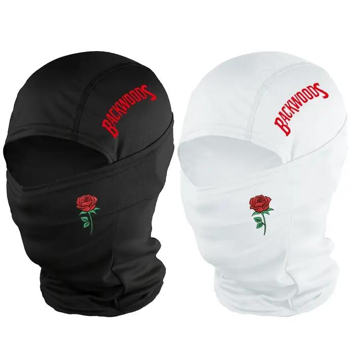 1 pièce/2 pièces en option-Rose BackWOODS imprimé cagoule chapeau coupe-vent anti-poussière respiran
