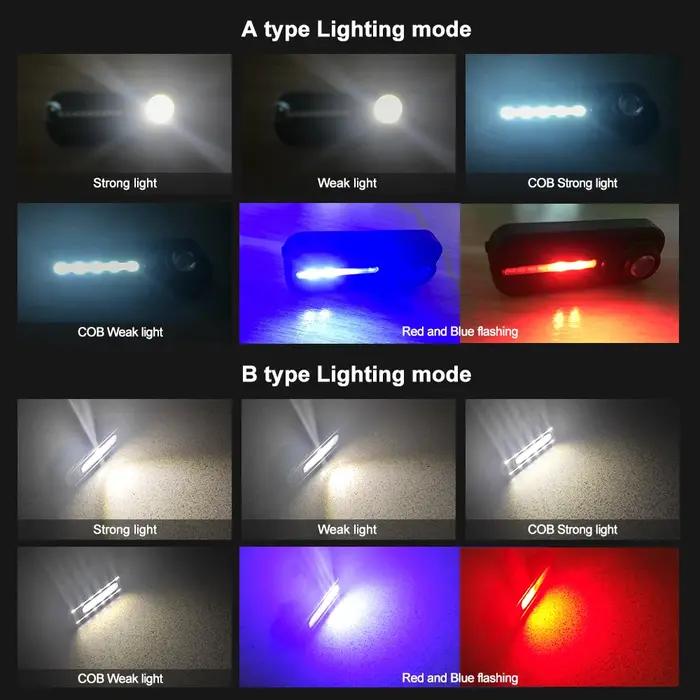 Porte-clés lampe de poche pour Police USB Recharge lampe de poche LED pince d'épaule lumières averti