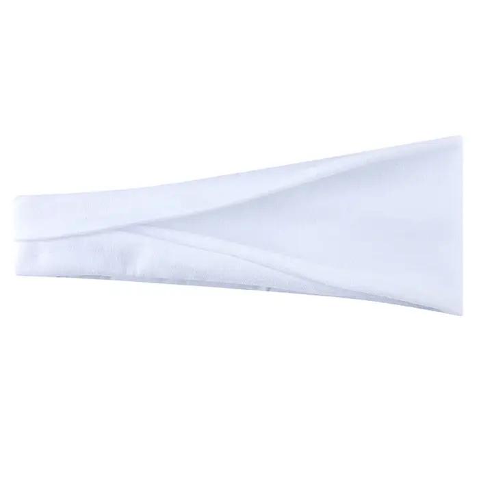 Femmes bandeau Turban couleur unie élastiques bandes de cheveux Yoga