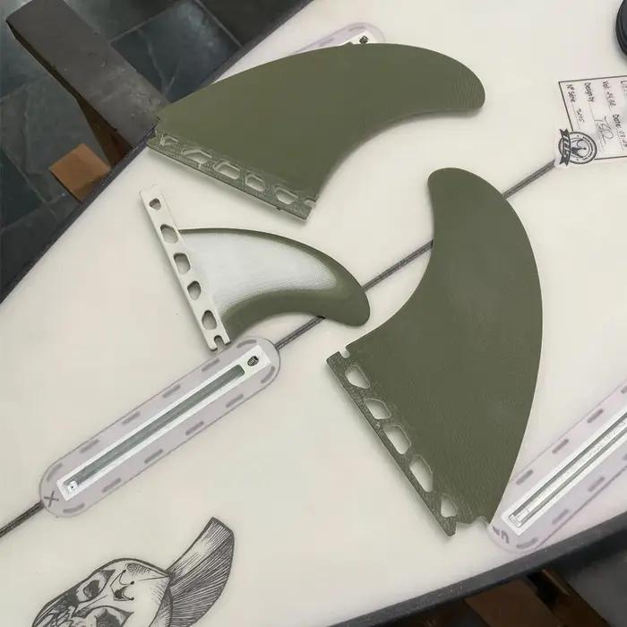 UPSURF Future Quilhas Tri Fins T1 3 FINS Thruster Fiberglass Surfboard Fins Single Tab Surfing Equip