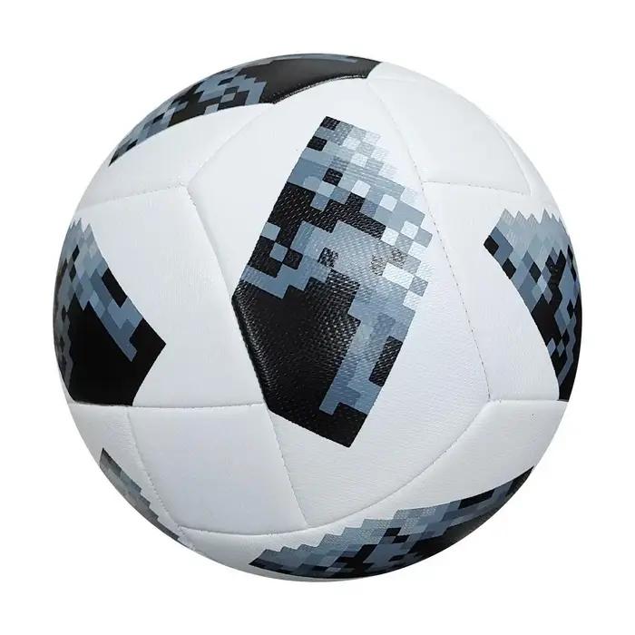 1 ballon d'entraînement et de Match de Football en cuir PU de taille Standard classique 5