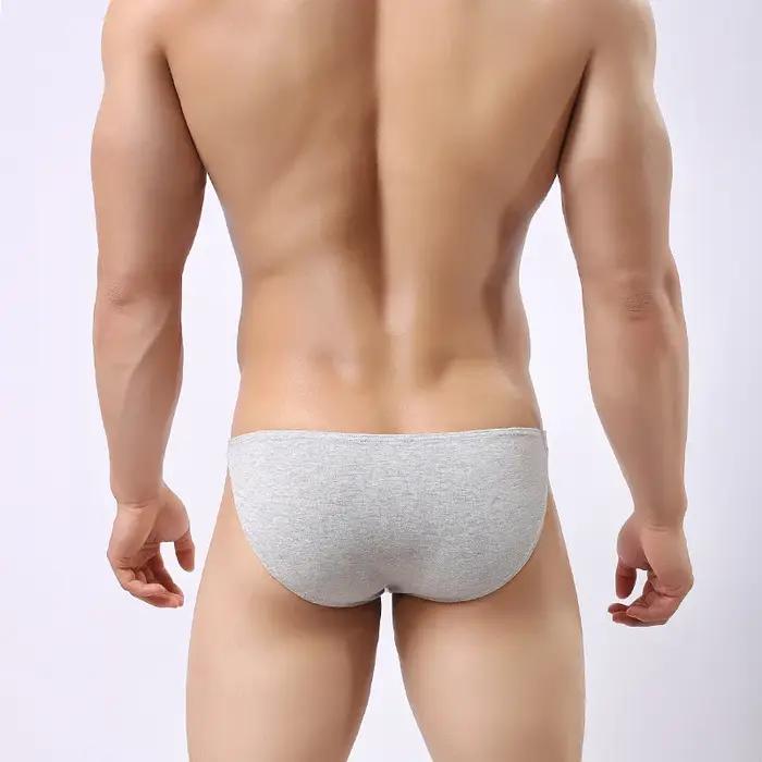 Sous-vêtements pour hommes coton sexy avant convexe slips pour hommes confortable respirant sac élastique hanche qualité sous-vêtements en coton hommes