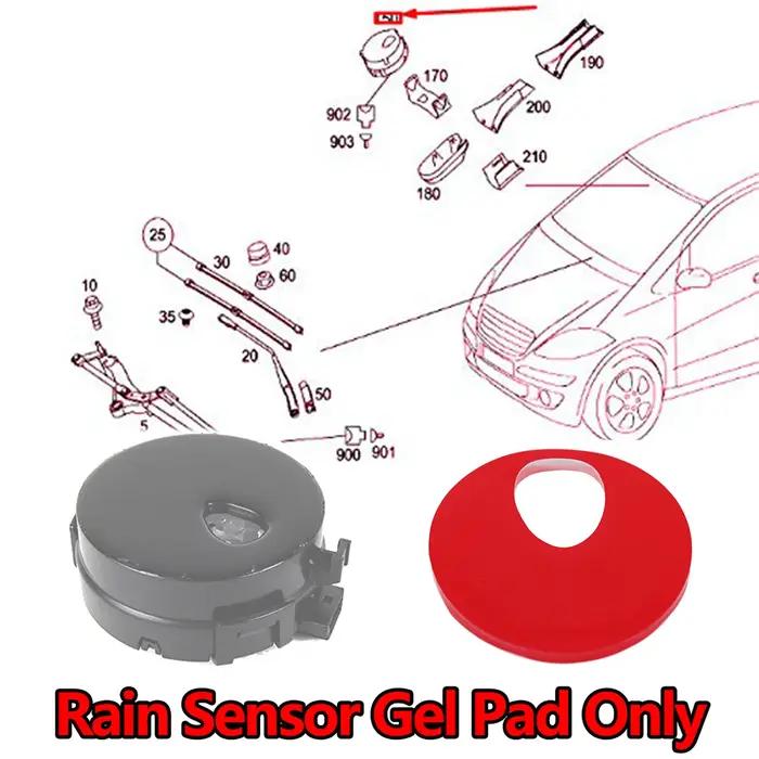 Capteur de lumière de pluie, tampon de Gel pour Nissan Juke F15, Film adhésif en Silicone, autocolla