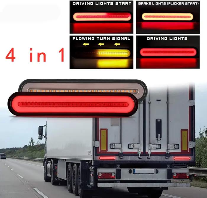 Lumière LED étanche pour remorque de camion automobile, accessoires de lampe de signalisation fluide