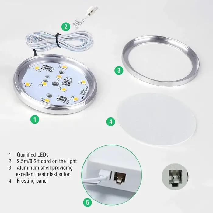 En gros 12 V LED sous armoire lumière avec 2 m fil placard armoire plafond lampe de nuit pour cuisin