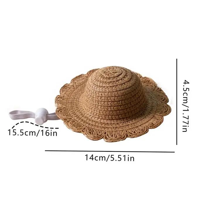 Chapeau de paille pour chien