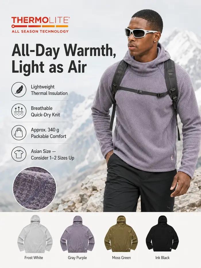 Thermolite ® Sweat-shirt thermique unisexe toutes saisons