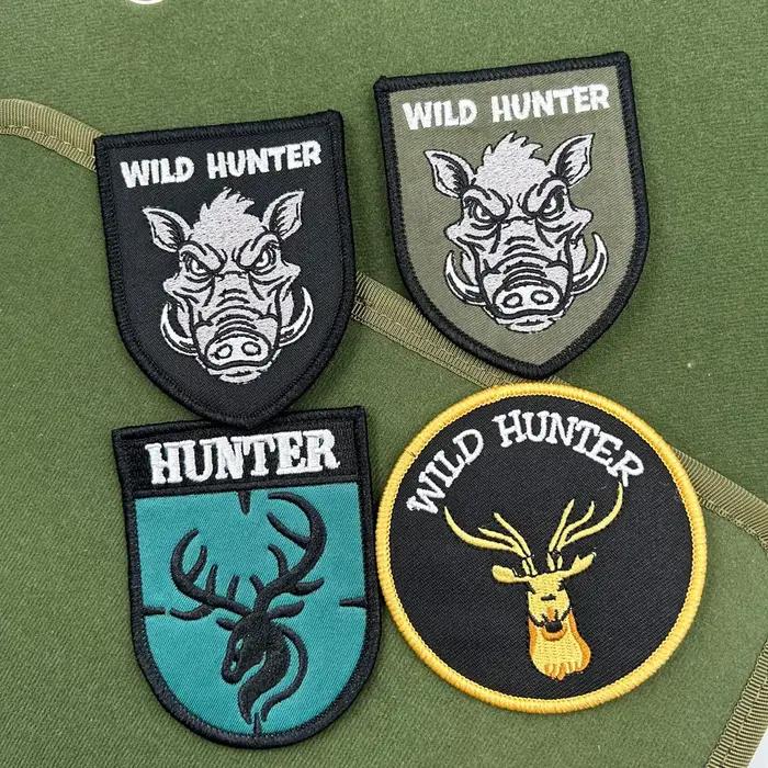 Patch brodé Wild Hunter Cerf et Sanglier