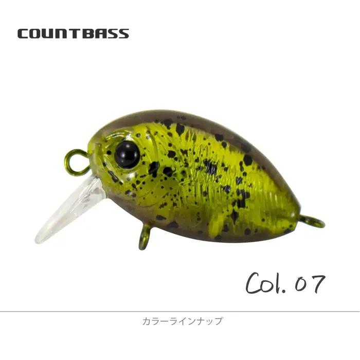 COUNTBASS appât flottant à manivelle 32mm 3.6g (1.26 ''0.13oz) plongée 0.2-0.5M pêche en plastique Wobbler perche Leurre