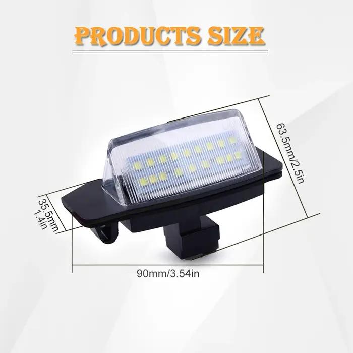 Eclairage de plaque d'immatriculation arrière à led, sans erreur, blanc Mitsubishi Eclipse 1 2 3 4 E