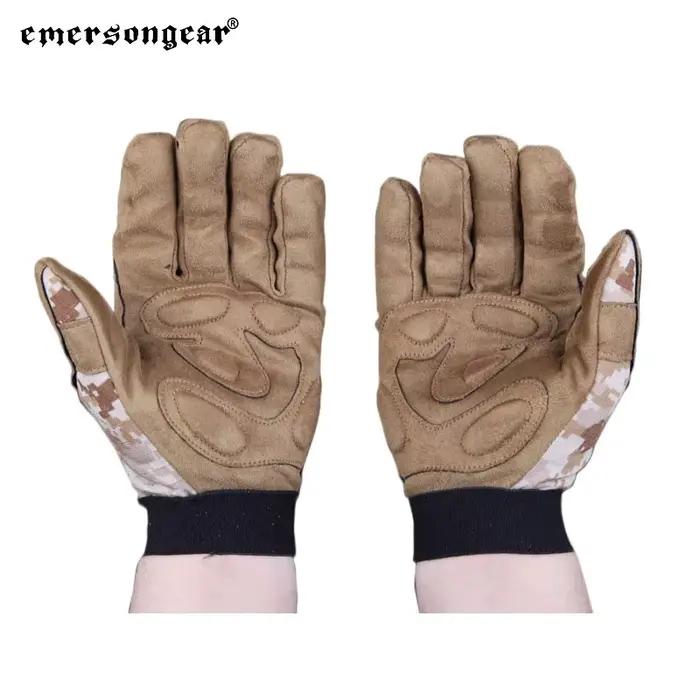 Gants tactiques camouflage AOR1 EmersonGear légers pour chasse, pêche et camping - Protection full finger