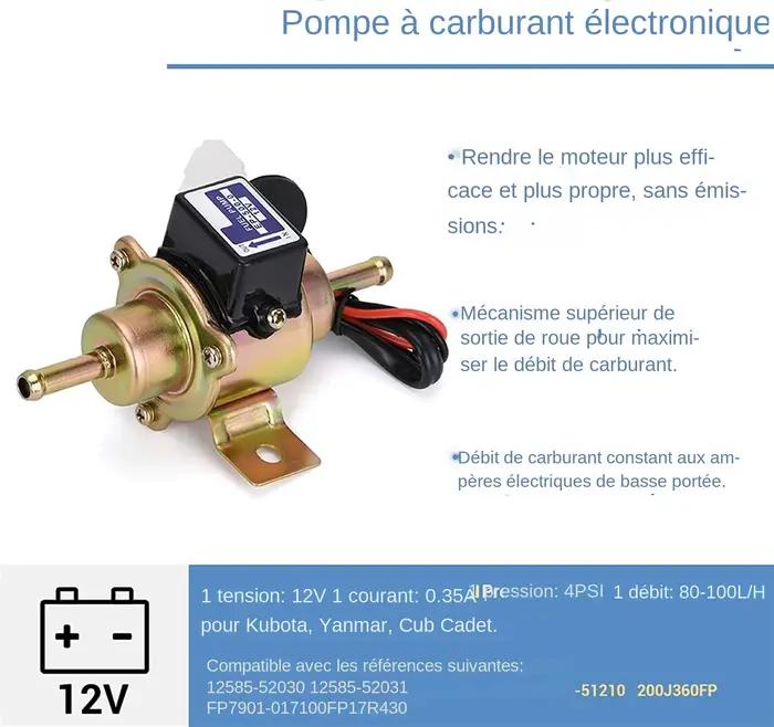 Pompe à carburant universelle pour voiture électrique