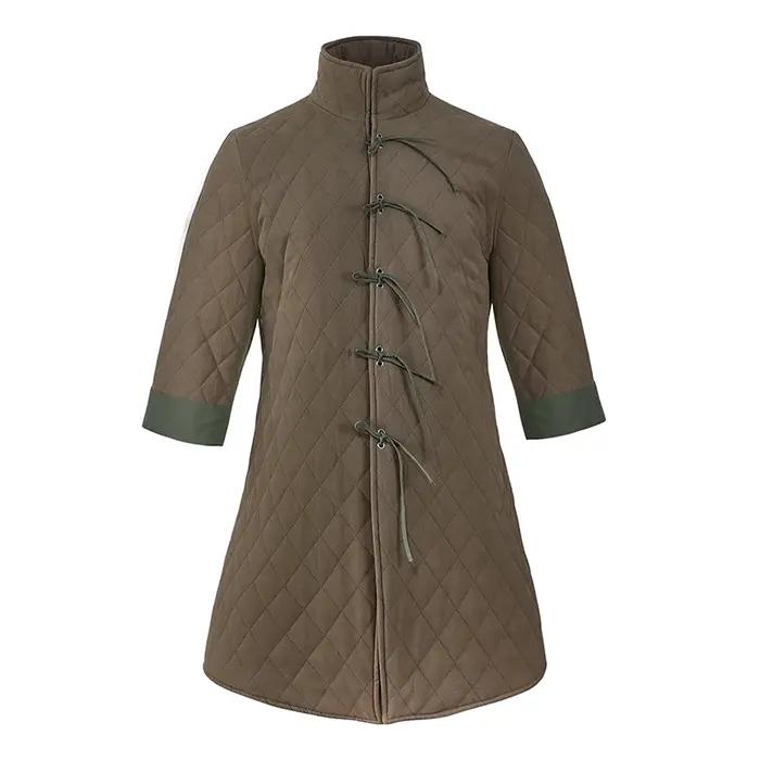 Hommes médiévaux épais rembourré Gambeson manteau Aketon complet 4/3 manches longueur veste armure Costumes robe