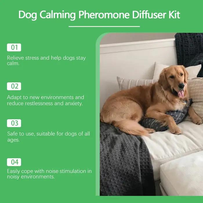 Kit de diffusion apaisante pour chien pour soulager l'anxiete et le stress des chiens dans de nouveaux environnements maison occasions speciales
