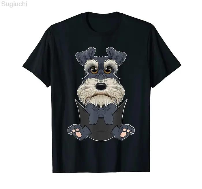 MINIATURE SCHNAUZER le DogFather amoureux des chiens T-Shirt 100% coton hommes femmes unisexe Hip Hop t-shirts pour cadeau taille XS-5XL