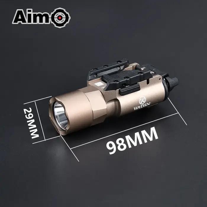 Lampe torche de chasse WADSN X300U 600 lumens LED blanche pour pistolet 1911 sur rail 20MM