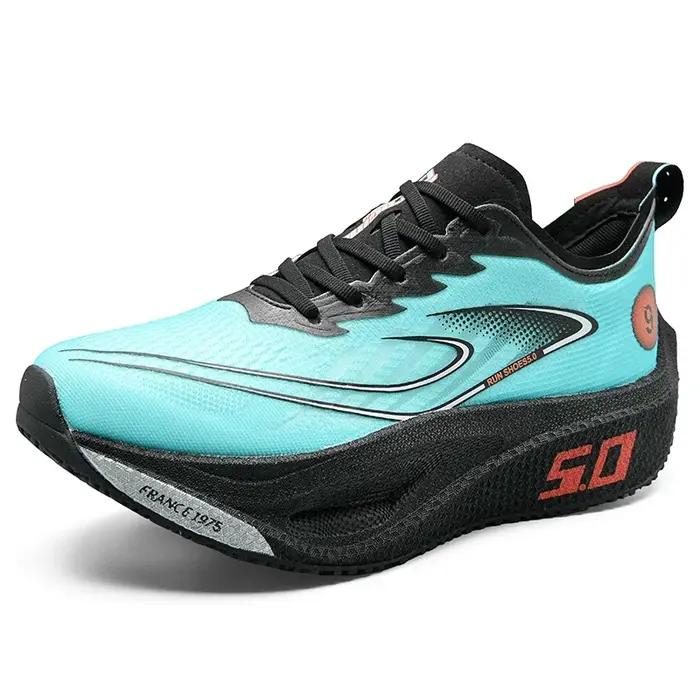 Chaussures de course unisexes avec plaque entièrement en carbone
