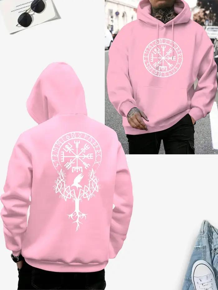 Viking Rune Yggdrasil mythologie nordique tendance de rue hommes/femmes sweat à capuche automne hiver quotidien décontracté ample chaud vêtements de sport