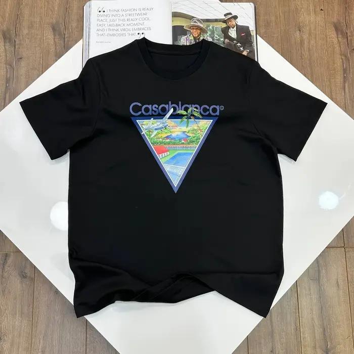T-shirt unisexe Casablanca à imprimé avion tropical