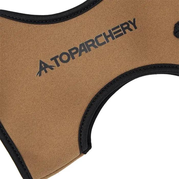 Gant d'archerie trois doigts avec protège-doigts - Accessoire chasse à l'arc pour débutants et confirmés