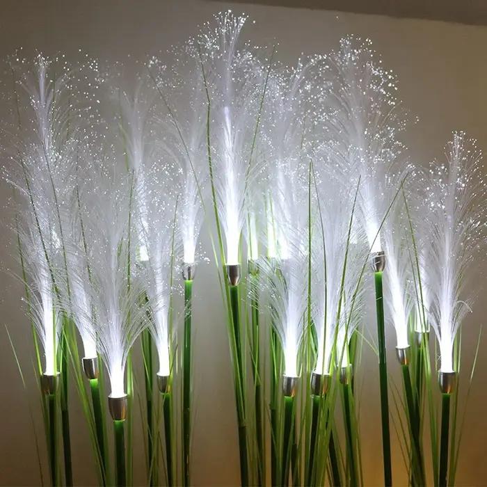 Lampe solaire de paysage de jardin, lumière du soleil, lampe de pelouse, Simulation de fleur de vole