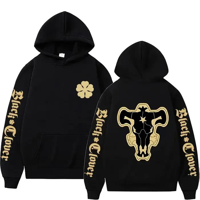 Sweat à capuche tendance imprimé Black Bull, sweat-shirt confortable à manches longues, haut décontracté ample style streetwear pour hommes et femmes