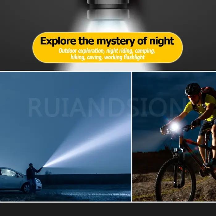 RUIANDSION 1 pièces E10 P13.5S PR2 3030SMD Maglite ampoule de remplacement 6V-40V 9V 12V 18V 24V 4-9