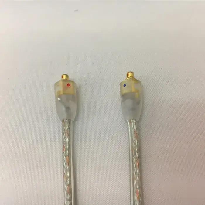 Pour Shure SE215 SE315 SE425 SE535 écouteurs accessoires 1.6M clair double sortie câble Audio détach