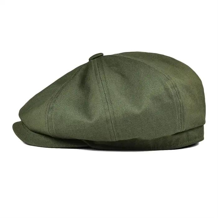 Casquette Gavroche BOTVELA en Coton Sergé pour Homme, Chapeau à Huit Panneaux pour Femme, Casquettes