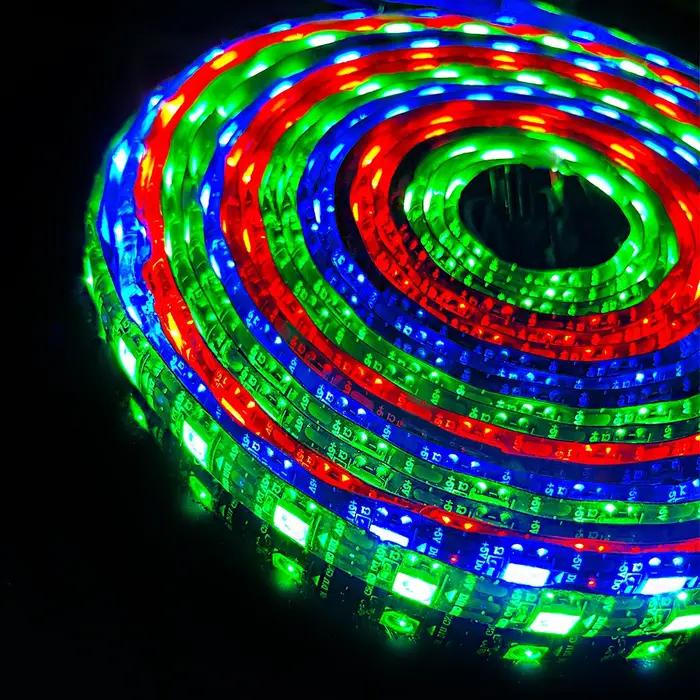 DC12V WS2815 5050RGB 5 m/rouleau 30/60/144 LED s/m noir/blanc PCB IP30/IP65/IP67 adressable individu