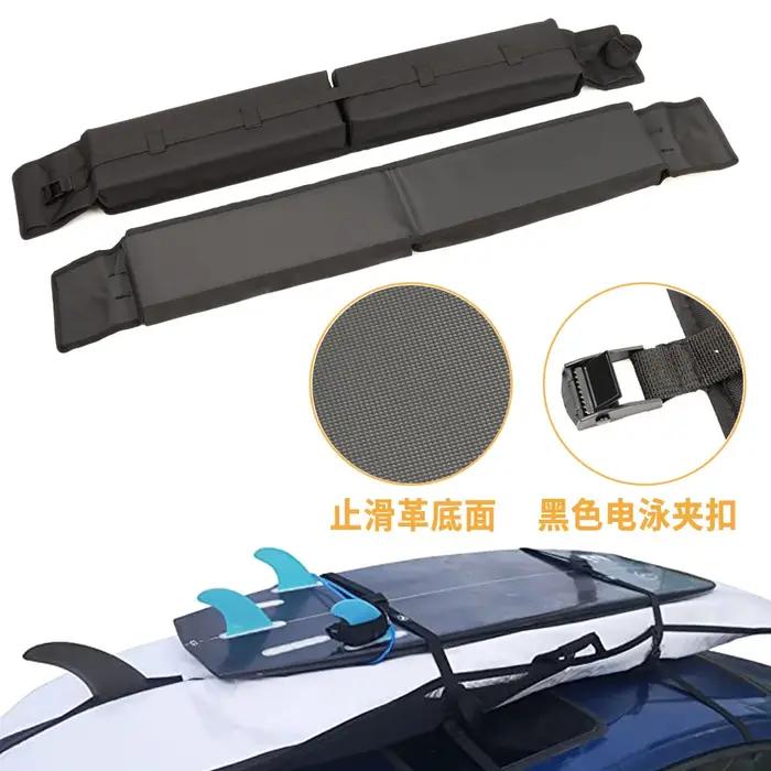 Barres de toit souples pliables T1 vert armée pour transport de camping et randonnée en plein air adaptable à différents véhicules