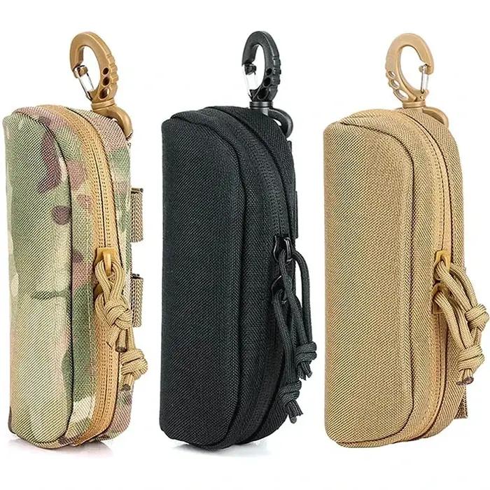 Tactical MOLLE Eyeglass Case: 1000D Nylon, Shockproof, Portable—Suitable as Hunt