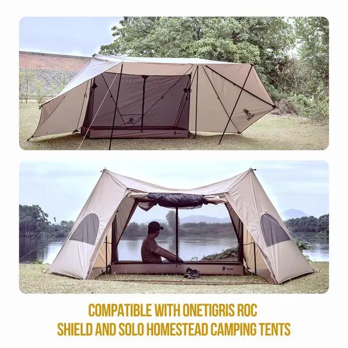 OneTigris – tente intérieure d'extérieur en maille, abri de Camping pour 1 personne, avec tente étan