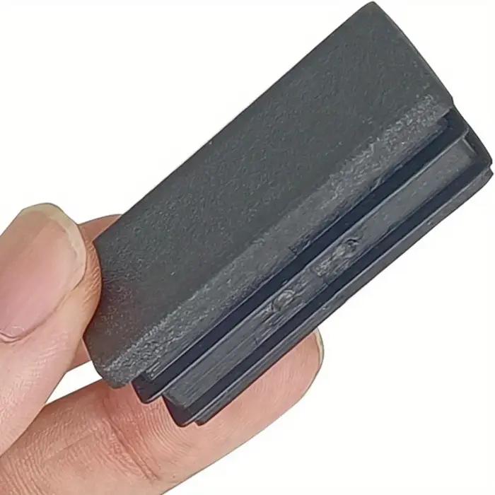 Couvercle de meubles noir rectangulaire, 20mm × 40mm, embout de pied de chaise, bouchons de tuyau de