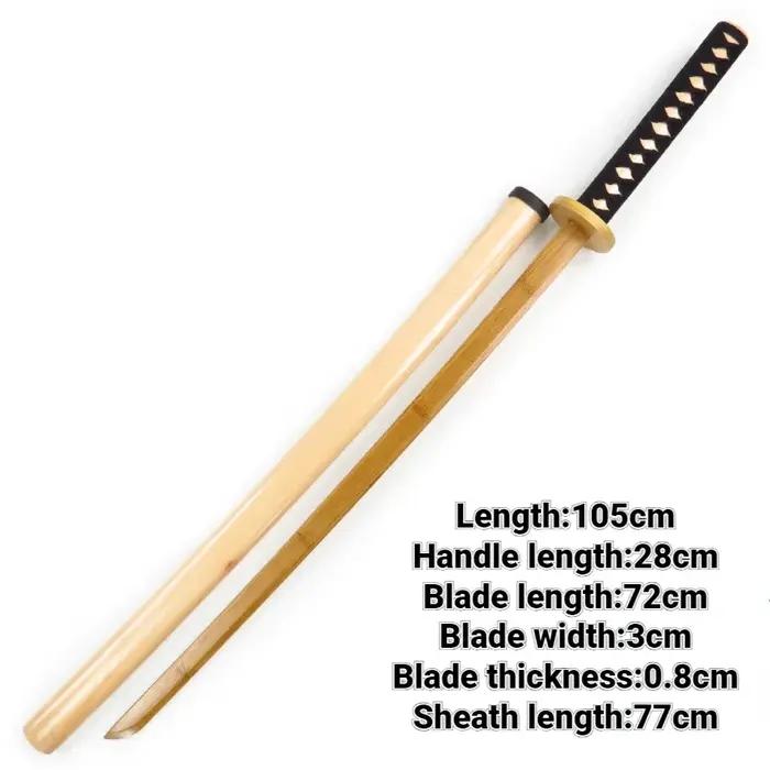 Couteau en bois de bambou Katanas japonais