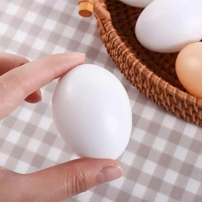 Œufs de canard et de cane artificiels, lot de 10 pièces, pour simulation, fournitures de fête, élevage de volailles, œufs de Pâques, œufs factices, œufs artificiels, éducatifs