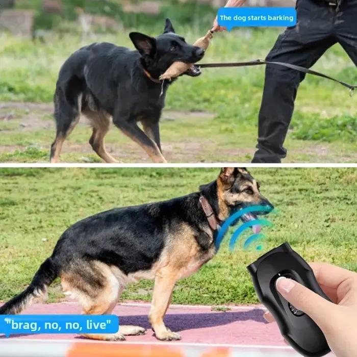 Répulsif ultrasonique pour chiens dispositif d'entraînement arrêter aboiements accessoire extérieur intérieur entraînement chiens occasionnels aboiements excessifs